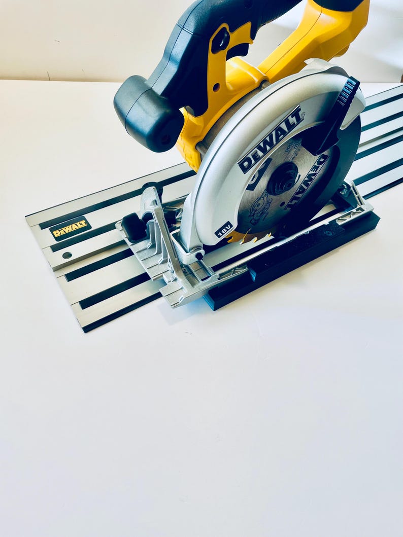 Dewalt DCS391/DCS565 Circular Saw Guide Rail Adapter: Straight Cuts image 1