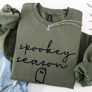 Sweat mignon saison fantasmagorique, sweat Halloween, sweat Halloween femme, pull mignon automne, cadeau pour Halloween, chemise effrayante saison