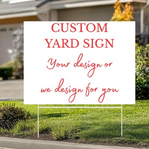 Custom Design Text Yard Sign, Personalized Yard Sign, Custom Metal Yard Sign, Outdoor Yard Sign, Porch Sign, Garden Decor, Garden Sign