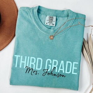 Comfort Colors® Custom Third Grade Teacher Shirt,Personalized Third Grade Shirt,Gift For Teacher,3rd Grade Teacher Team Shirt,Teacher Gift