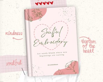 Soulful Embroideries – 10 Printable Journal Pages | A4 PDF | Emotional Healing Prompts | Self-Care | Instant Download