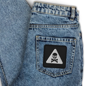 Skull embroidered patches