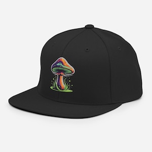 Gorra clásica estructurada con visera plana y ajuste a presión, talla única ajustable, mezcla de 80 % lana acrílica