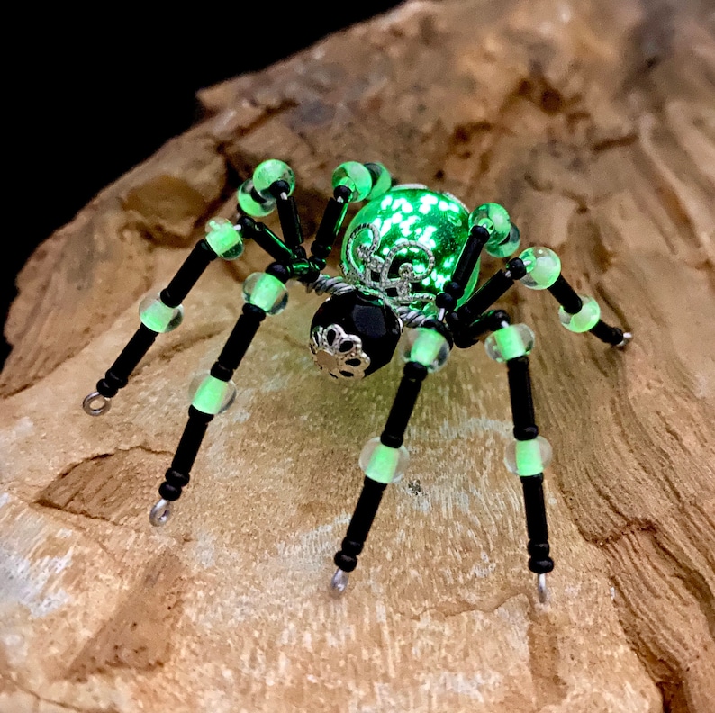 TWISTED SPIDERS Small Size Glowinthedark Twisted Spider Etsy