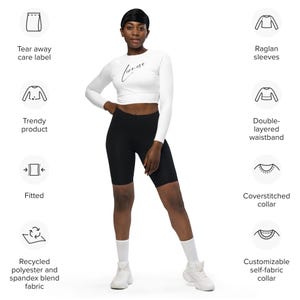 Lioness Long-Sleeve Crop Top