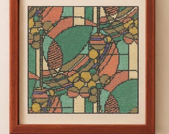 Frank Lloyd Wright Cross Stitch Pattern (3), Modernistic Collection, PDF pattern