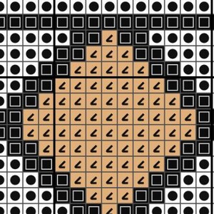 Frank Lloyd Wright Cross Stitch Pattern (4), Modernistic Collection, PDF pattern image 8
