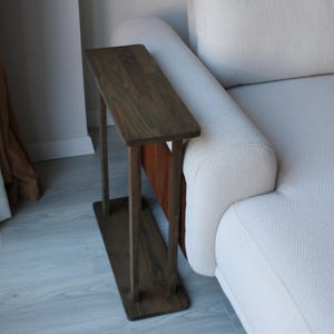 Small End Table Simple | Vintage Side Table With Storage | Wooden Coffee Table Live Edge | Coffee Table Wood Handmade Furniture