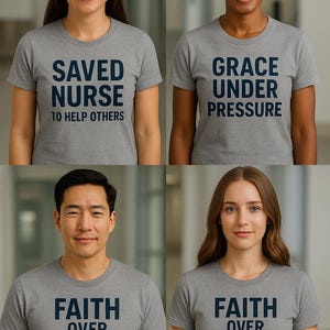 Enfermeira salva para ajudar outras pessoas – Camiseta de enfermeira cristã – Presente de enfermagem de fé para mulheres e homens
