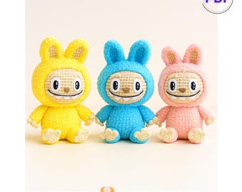 Labubu Crochet Pattern PDF Amigurumi Crochet Pattern Labubu how to crochet