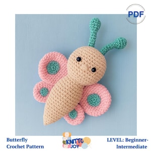 Butterfly Crochet Pattern Amigurumi Pattern Butterfly PDF Crochet Pattern