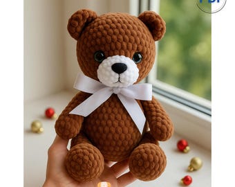 Teddy Bear Crochet Pattern Amigurumi Bear PDF Crochet Pattern Tutorial