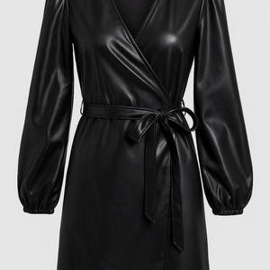 Women&#39;s Long Leather Coat - Modern Stylish Full-Length Trench Coat  Leather Coat  Women Coat  Long Coat  Stylish Outfits Studio Handmade