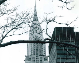 PRINT - Chrysler Building in Winter (NYC, New York City)