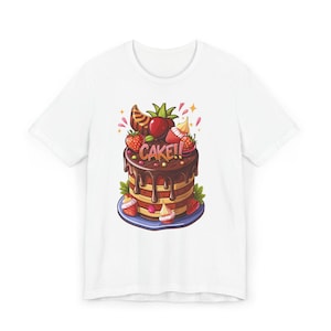 Cake Lover Unisex T-Shirt: Fun Foodie Graphic Tee