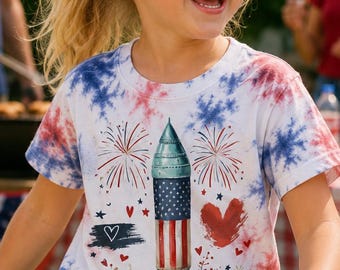 Camiseta patriótica para niños del 4 de julio