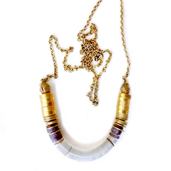 Ombre gold necklace