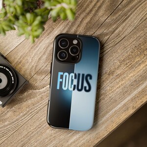 Focus Phone Case: Minimalist Protective Cover with Silicone Liner