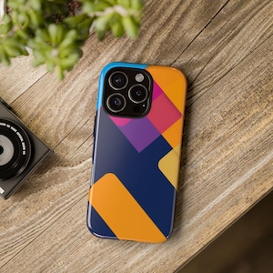 Geometric Tough Cases for Trendy Phones, Protective Phone Cover, Modern Design Phone Case, Stylish Device Shell, Cool Tech Accessory