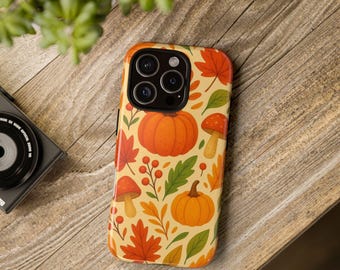 Pumpkin Phone Case: Fall Autumn Leaves - iPhone, Galaxy Protective Cover