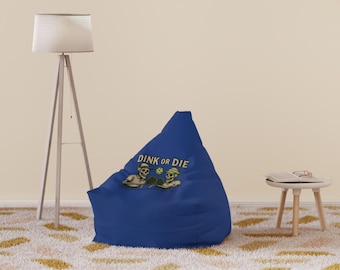 Dink or Die Bean Bag Chair Cover / Dead Mans Pickleball Club™