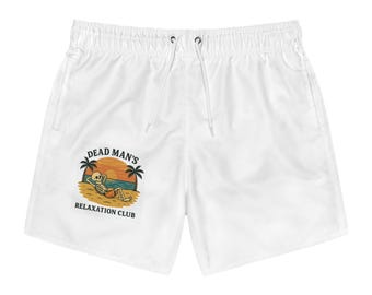 Dead Man's Jiu Jitsu Club Swim Trunks | Beachwear, Surf Shorts, Summer Swim, Pool Parties, Vacation Swimwear