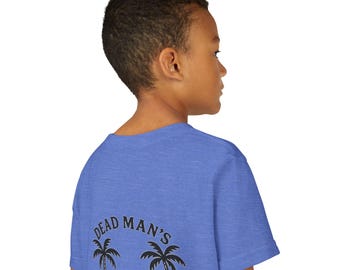 Camiseta juvenil "Dead Mans Relaxation Club" / Divertida camiseta de hamaca de esqueleto para niños que necesitan un descanso / Camiseta juvenil de manga corta: el regalo ideal para niños