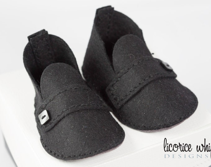 Christening Shoes Boy, Wool Felt Baby Booties, Black Baby Shoes, Baby Boy Crib Shoes, Shower Gift, Trendy Baby Boy, Baby Boy Fashion