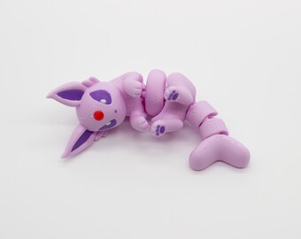 Flexi Espeon / Juguete antiestrés / Juguete de escritorio / Regalo