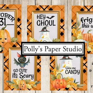 So Cute it’s Scary Halloween Collage Digital Images téléchargement imprimable fichier 9 Images 300 DPI