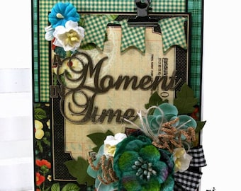 A Moment in Time Greeting Card All Occasion Polly's Paper Studio Handmade