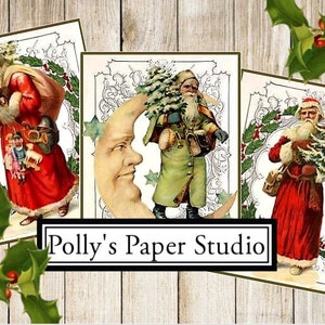 Vintage Victorian Christmas Digital Images Printable Download File 9 ...