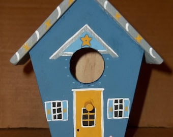 Small Blue Birdhouse #267