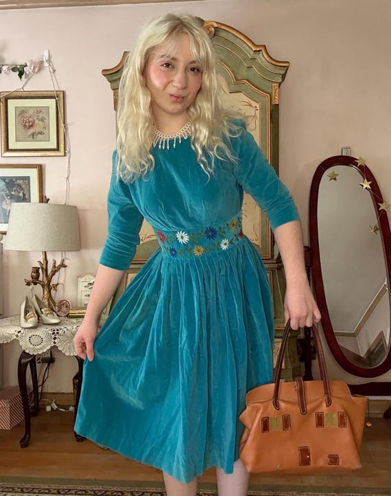 velvet dress with bow Velvet Satin Bow Mini Dress