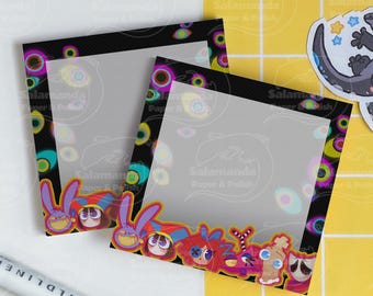 PREORDER Digital Circus Sticky Notes | Jax, Pomni, Caine, Kinger, Gangle, Ragatha, Zooble