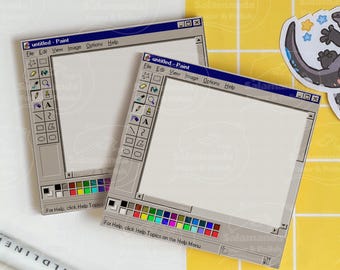 Notas adhesivas inspiradas en MS Paint