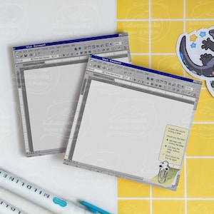Y2K Word with Clippy-Inspired Sticky Notes