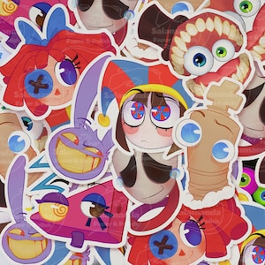 Jax Pomni Caine Kinger Zooble Ganle The Amazing Digital Circus Sticker