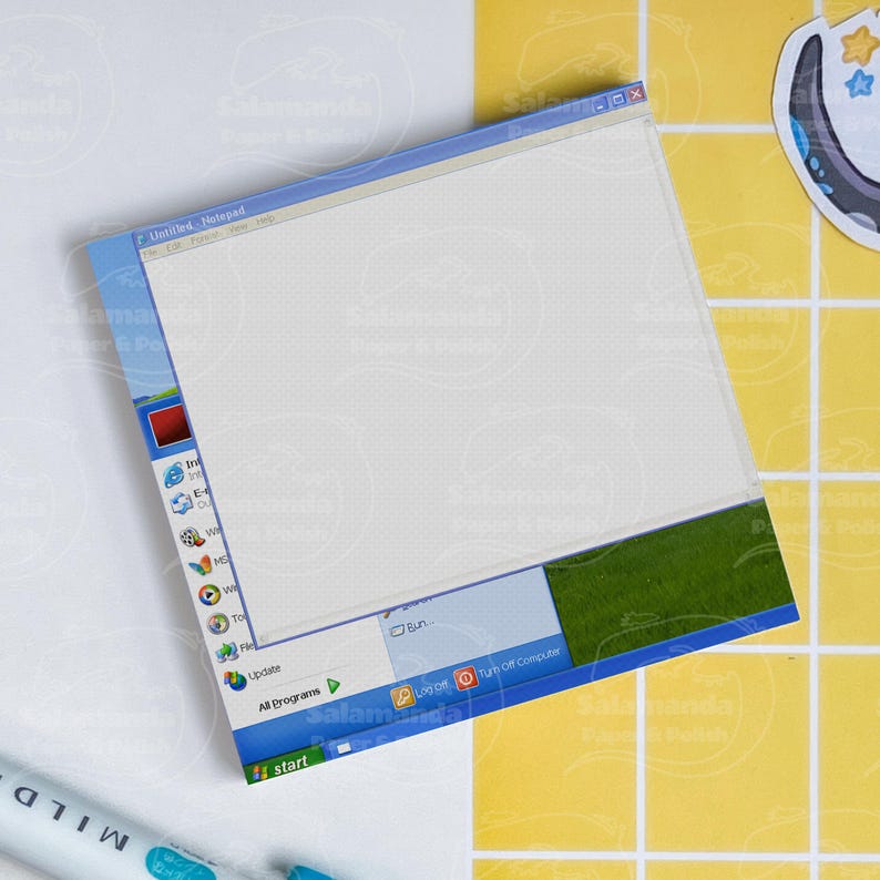 Y2K Operating System Xp-inspired Sticky Notes - Etsy