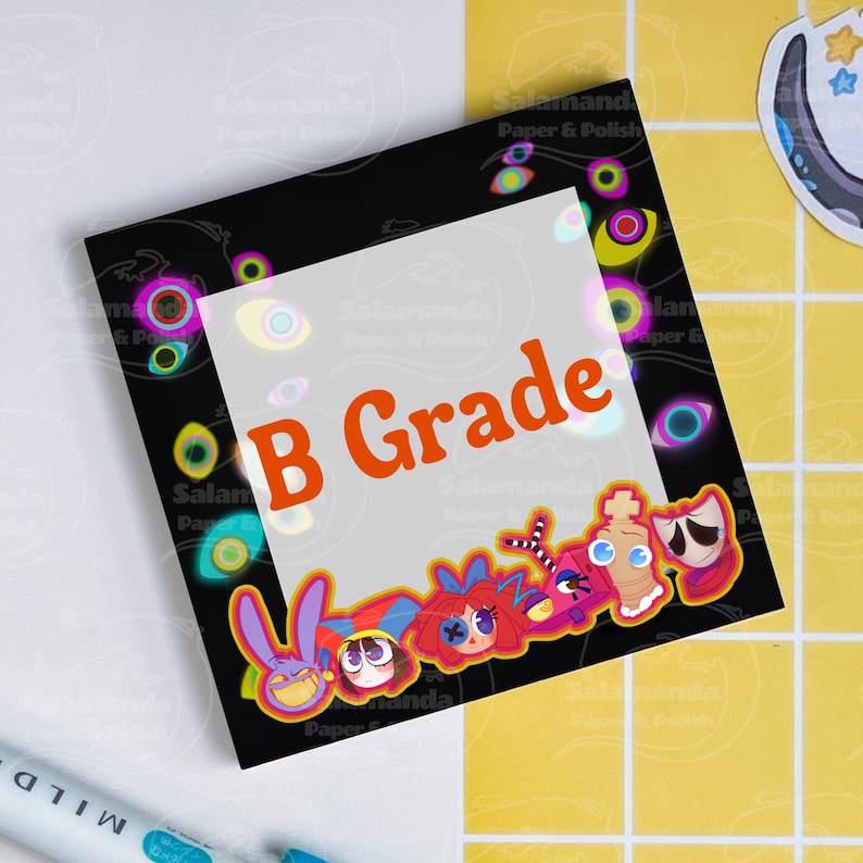 PREORDER Digital Circus Sticky Notes | Jax, Pomni, Caine, Kinger, Gangle, Ragatha, Zooble B Grade