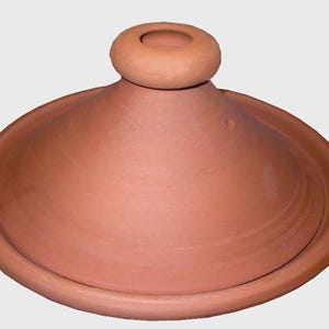 Handmade Moroccan Cooking Tagine – 10 Inch Terracotta Clay – Lead-Free – Oven Safe – Traditional Pot from Morocco