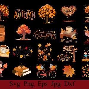 Herbst SVG Bundle, Herbst SVG-Dateien, Herbst rundes Zeichen SVG-Bundle, Halloween-Svg-Dateien, Herbst-Svg-Bundle, SVG-Datei, Herbst Bundle SVG, Schnittdatei