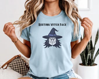 Resting Witch Mom Shirt | Funny Witch Halloween T-Shirt | Comfort Colors Unisex