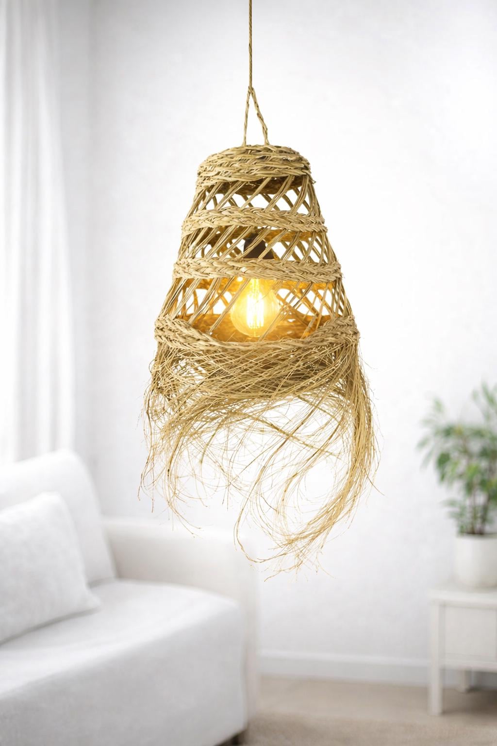 Moroccan Straw Lampshade - Etsy
