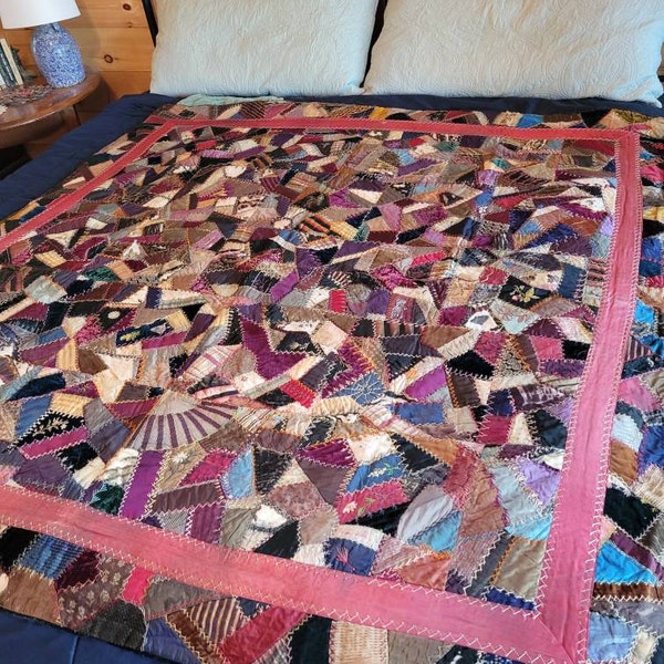 Crazy Quilt Pillows Etsy