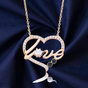 Colar elegante em formato de coração com pedras de cristal, pingente banhado a ouro, presente romântico para mulheres, joia exclusiva para aniversário