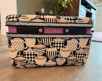 Cuppa Joe - Upcycled Vintage Train Case
