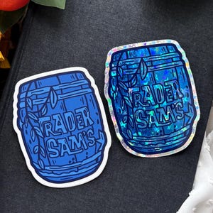 Trader Sam&#39;s Enchanted Tiki Bar Classic Barrel Mug 3x3 Inch Waterproof Vinyl Sticker Decal! You Choose!