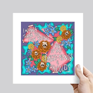LG F.U.A.D. Forget-Me-Nots and Marigolds Punk Lyric Art Print - Various Sizes