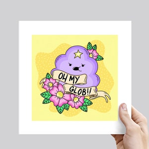 Oh My Glob! Princess Tattoo Art Print - Various Sizes